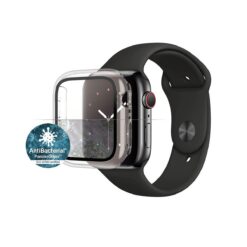 Kaitseklaas raamiga, Apple Watch SE (2024/2023/2022) / SE / Series 6 / 5 / 4 (44mm), eemaldatav, läbipaistva äärega, PanzerGlass