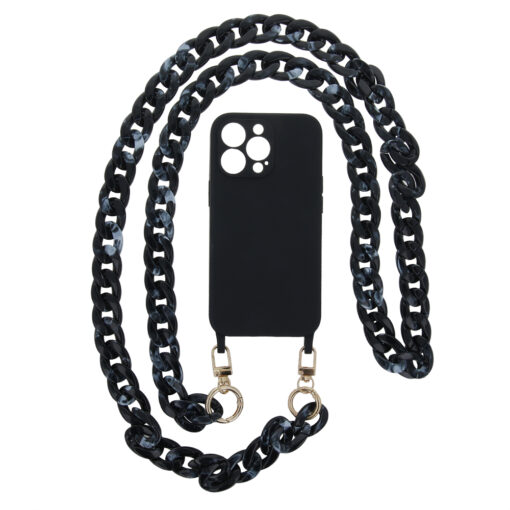 Phone chain long mottled black - Image 2