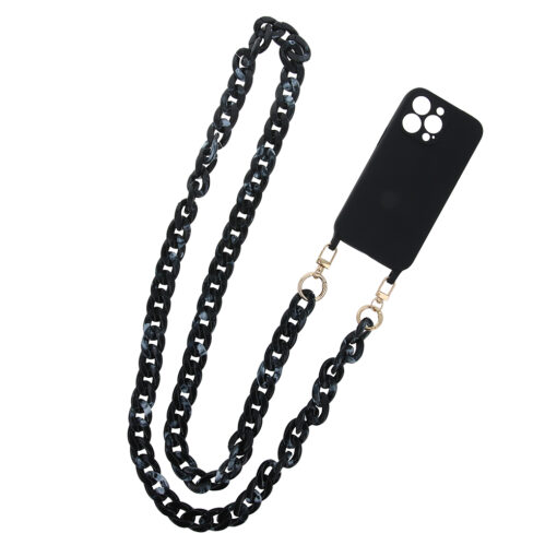 Phone chain long mottled black - Image 3