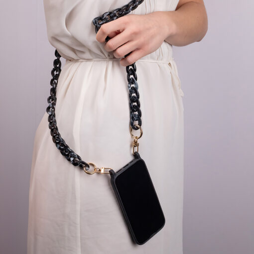 Phone chain long mottled black - Image 9