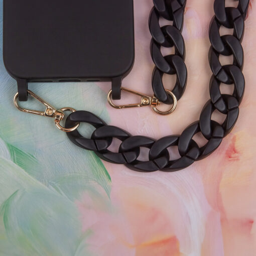 Phone chain long matte black - Image 4