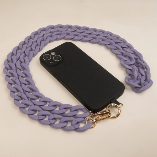 Phone chain long matte purple - Image 3