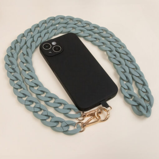 Phone chain long matte mint green - Image 3