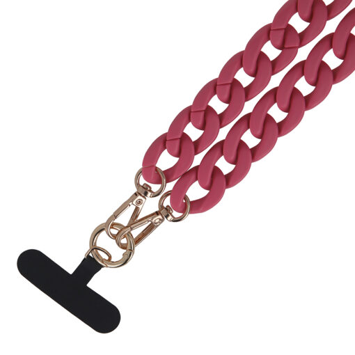 Phone chain long matte pink - Image 2