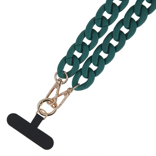 Phone chain long matte dark green - Image 2