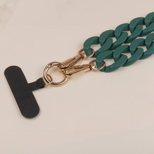 Phone chain long matte dark green - Image 6