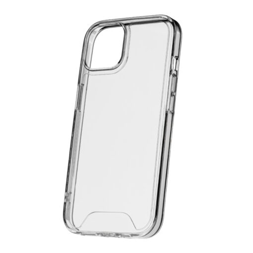 Hybrid Crystal case for iPhone 14 6,1" transparent big hole - Image 3