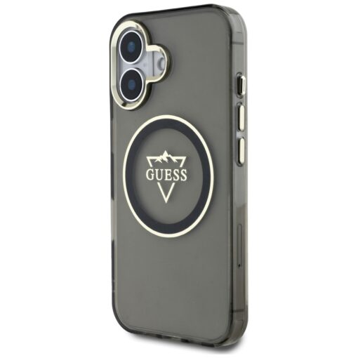 Guess Hardcase MagSafe IML Metal Mountain Logo Case for iPhone 16 6,1" Black - Image 2