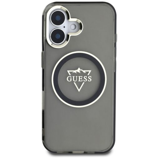 Guess Hardcase MagSafe IML Metal Mountain Logo Case for iPhone 16 6,1" Black - Image 3