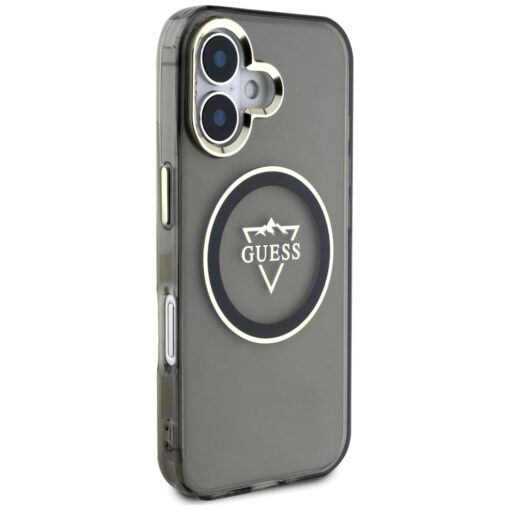 Guess Hardcase MagSafe IML Metal Mountain Logo Case for iPhone 16 6,1" Black - Image 4