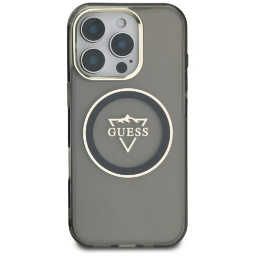 Guess Hardcase MagSafe IML Metal Mountain Logo Case for iPhone 16 Pro Max 6,9" Black - Image 3