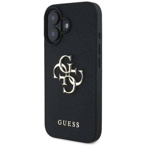 Guess Hardcase PU Grained Big 4G and Classic Logo Case for iPhone 16 6,1" Black - Image 2