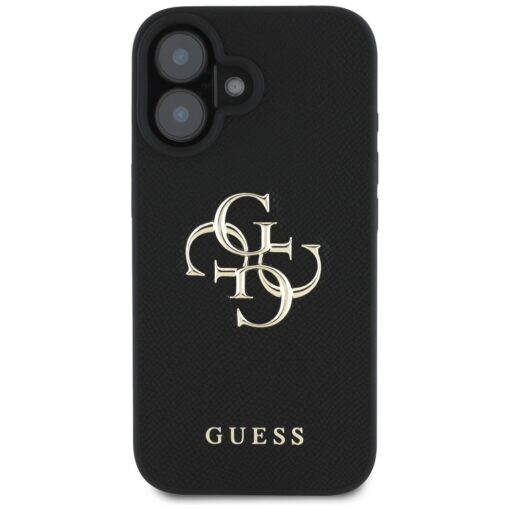 Guess Hardcase PU Grained Big 4G and Classic Logo Case for iPhone 16 6,1" Black - Image 3