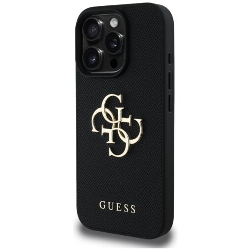 Guess Hardcase PU Grained Big 4G and Classic Logo Case for iPhone 16 Pro 6,3" Black - Image 2