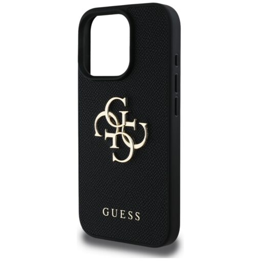 Guess Hardcase PU Grained Big 4G and Classic Logo Case for iPhone 16 Pro 6,3" Black - Image 6