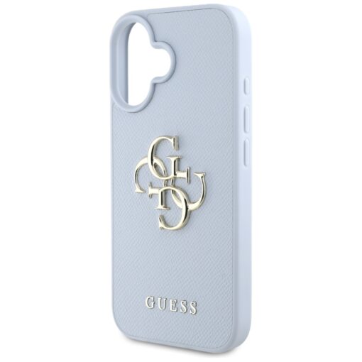 Guess Hardcase PU Grained Big 4G and Classic Logo Case for iPhone 16 6,1" Blue - Image 6