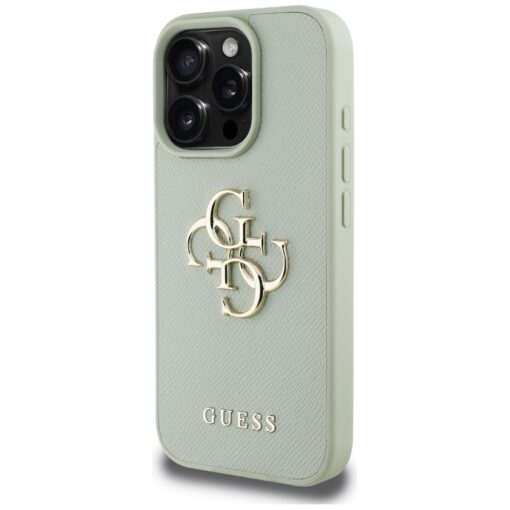 Guess Hardcase PU Grained Big 4G and Classic Logo Case for iPhone 16 Pro 6,3" Green - Image 2