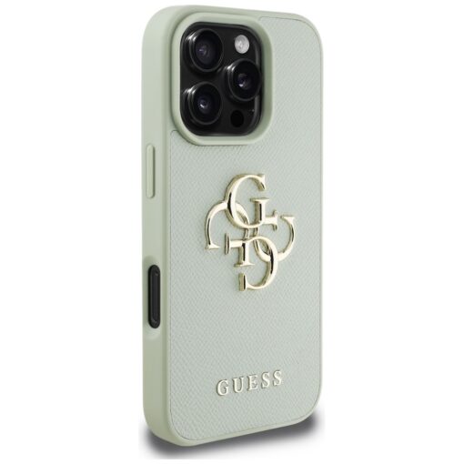 Guess Hardcase PU Grained Big 4G and Classic Logo Case for iPhone 16 Pro 6,3" Green - Image 4