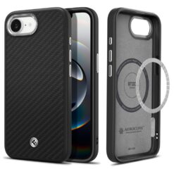Spigen Enzo Aramid Mag MagSafe Case for iPhone 16E Matte Black