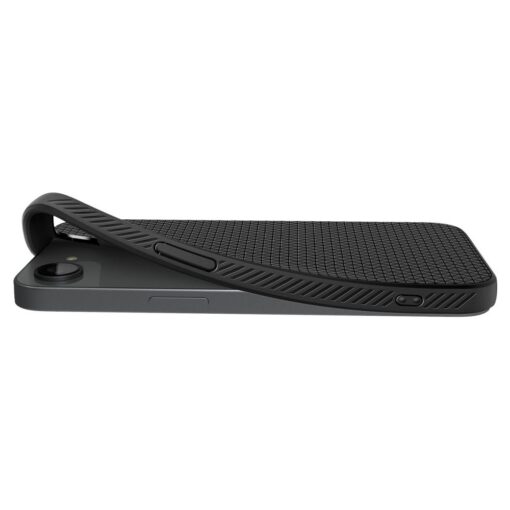 Spigen Liquid Air case for iPhone 16E Matte Black - Image 10