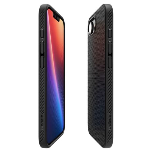 Spigen Liquid Air case for iPhone 16E Matte Black - Image 13