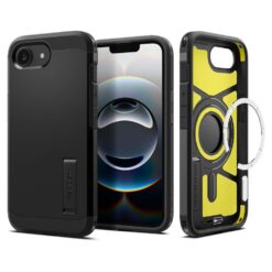 Spigen Tough Armor Mag MagSafe case for iPhone 16E Black