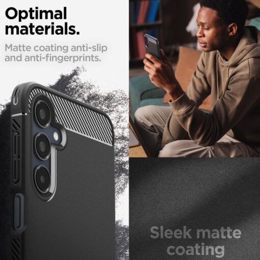 Spigen Rugged Armor Case for Samsung Galaxy A16 4G / 5G Matte Black - Image 13