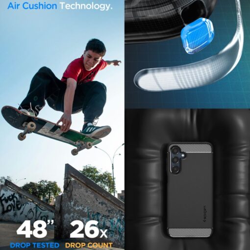 Spigen Rugged Armor Case for Samsung Galaxy A16 4G / 5G Matte Black - Image 15