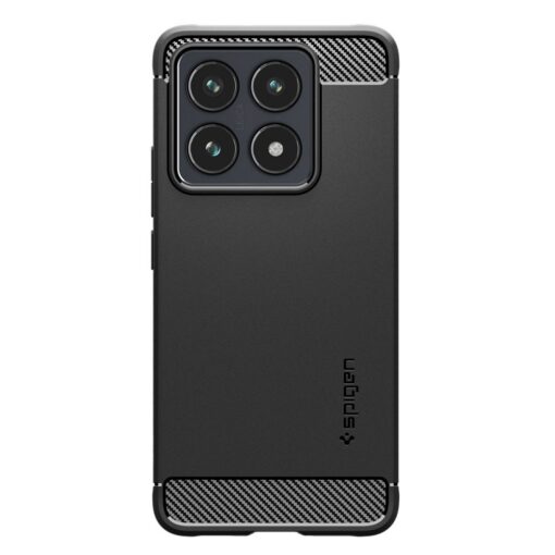 Spigen Rugged Armor case for Xiaomi 14T Pro Matte Black - Image 2