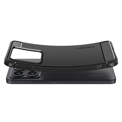 Spigen Rugged Armor case for Xiaomi 14T Pro Matte Black - Image 5