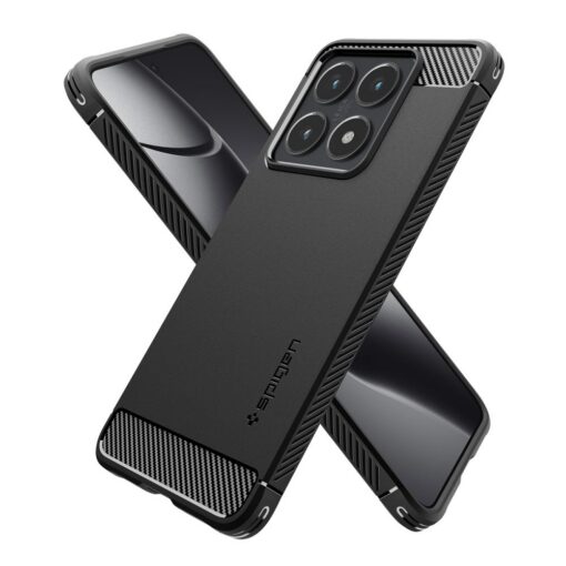 Spigen Rugged Armor case for Xiaomi 14T Pro Matte Black - Image 7