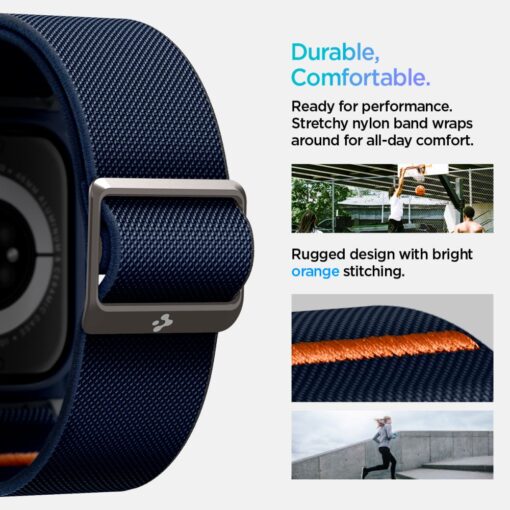 Spigen Lite Fit "Pro" Case for Apple Watch 10 (46mm) Navy Blue - Image 13