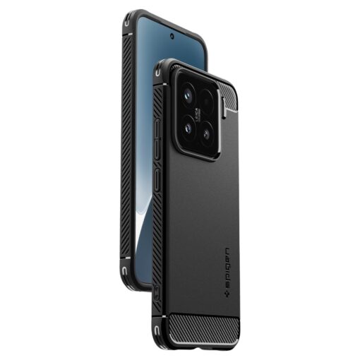 Spigen Rugged Armor Case for Xiaomi 15 Matte Black - Image 10