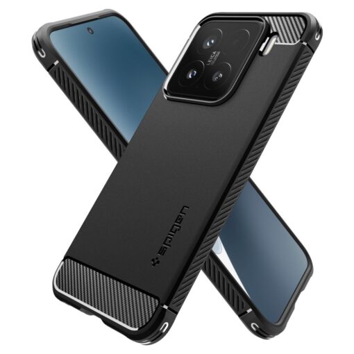 Spigen Rugged Armor Case for Xiaomi 15 Matte Black - Image 11