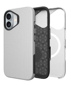 Telefoniümbris Perfectionists Triangle Mag Case Apple iPhone 16 hõbedane