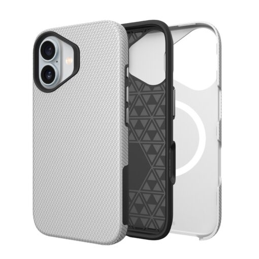 Telefoniümbris Perfectionists Triangle Mag Case Apple iPhone 16 hõbedane