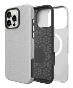Telefoniümbris Perfectionists Triangle Mag Case Apple iPhone 16 Pro Max hõbedane