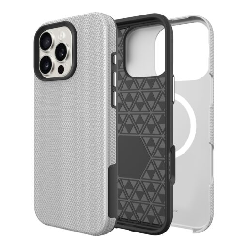 Telefoniümbris Perfectionists Triangle Mag Case Apple iPhone 16 Pro Max hõbedane