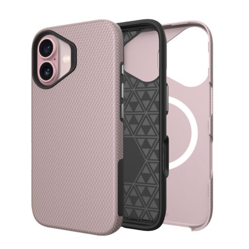 Telefoniümbris Perfectionists Triangle Mag Case Apple iPhone 15 roosa kuld