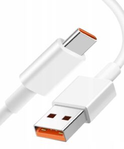 USB-kaabel Xiaomi USB-A to USB-C 6A 1.0m valge