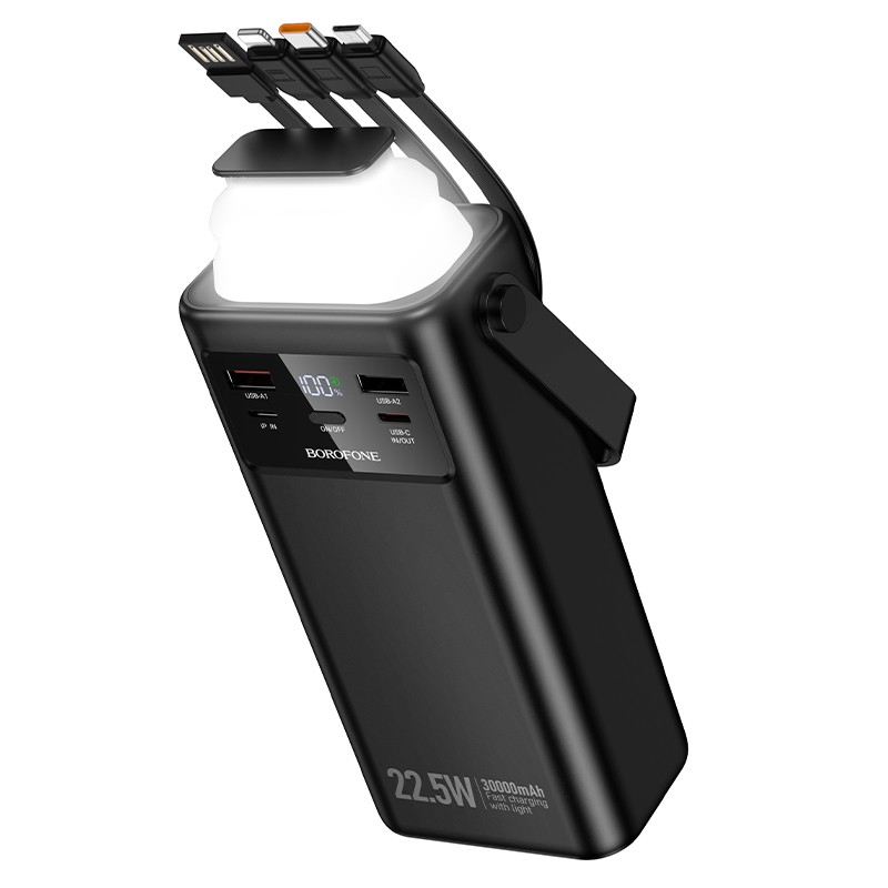 Väline aku Power Bank Borofone BJ65 22.5W 30000mAh must