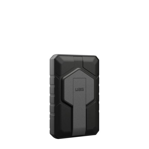Akupank juhtmevaba laadimisega + USB-C ja USB-A pesaga, 10.000 mAh, 20W, must/hall, MagSafe ühilduv, tugijalaga, Urban Armor Gear (UAG) - Image 2