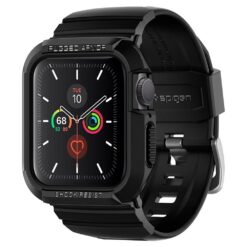 Kaitseümbris kellarihmaga Rugged Armor Pro, Apple Watch Series 9 / 8 / 7 / SE (2024/2023/2022) / SE / 6 / 5 / 4 (41mm / 40mm), must, Spigen