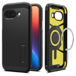 Kaitseümbris Tough Armor (MagFit), Google Pixel 9a, must, tugijalaga, MagSafe ühilduv, Spigen