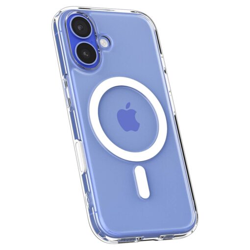 Kaitseümbris Ultra Hybrid T (MagFit + Camera Control), Apple iPhone 16, läbipaistev valge MagSafe ringiga, kaamera nupuga, Spigen - Image 8