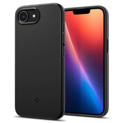 Kaitseümbris Thin Fit (MagFit), Apple iPhone 16e, must, õhuke, MagSafe, Spigen