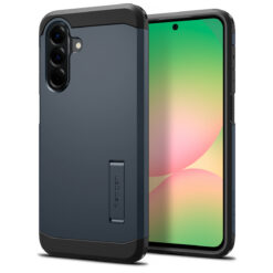 Kaitseümbris Tough Armor, Samsung Galaxy A56 5G, sinakashall, tugijalaga, Spigen