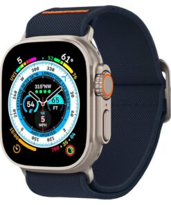 Kellarihm Lite Fit Ultra, Apple Watch Series 10 / 9 / 8 / 7 / 6 / 5 / 4 / SE (2024/2023/2022) / SE / Ultra / Ultra 2 (42 / 44 / 45 / 46 / 49 mm), tumesinine, Spigen