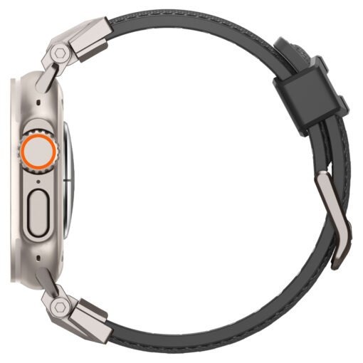 Kellarihm DuraPro Armor PU, Apple Watch Ultra 2 / Ultra (49 mm) / Series 10 / 9 / 8 / 7 / 6 / 5 / 4 / SE (2024/2023/2022) / SE (42 / 44 / 45 / 46 mm), must, Spigen - Image 3