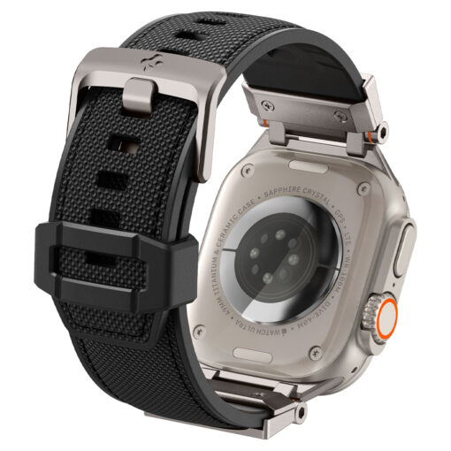 Kellarihm DuraPro Armor PU, Apple Watch Ultra 2 / Ultra (49 mm) / Series 10 / 9 / 8 / 7 / 6 / 5 / 4 / SE (2024/2023/2022) / SE (42 / 44 / 45 / 46 mm), must, Spigen - Image 6